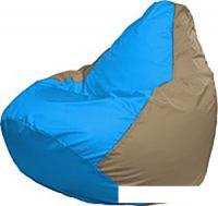 Кресло-мешок Flagman Груша Медиум Г1.1-271 (голубой/тёмно-бежевый)