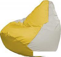 Кресло-мешок Flagman Груша Медиум Г1.1-266 (жёлтый/белый)