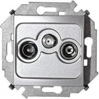 Розетка телевизионная Simon 1591466-033 (алюминий)