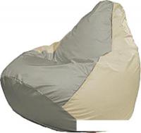 Кресло-мешок Flagman Груша Медиум Г1.1-344 (серый/светло-бежевый)