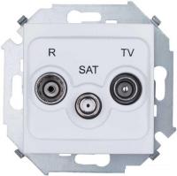 Розетка телевизионная Simon 1591466-030 (белый)