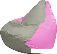 Кресло-мешок Flagman Груша Медиум Г1.1-333 (серый/розовый)