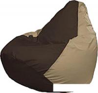 Кресло-мешок Flagman Груша Медиум Г1.1-330 (коричневый/тёмно-бежевый)
