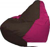 Кресло-мешок Flagman Груша Медиум Г1.1-331 (коричневый/фуксия)