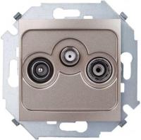 Розетка телевизионная Simon 1591466-034 (шампань)