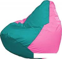 Кресло-мешок Flagman Груша Медиум Г1.1-295 (бирюзовый/розовый)