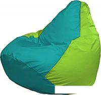 Кресло-мешок Flagman Груша Медиум Г1.1-294 (бирюзовый/салатовый)