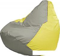 Кресло-мешок Flagman Груша Медиум Г1.1-338 (серый/жёлтый)