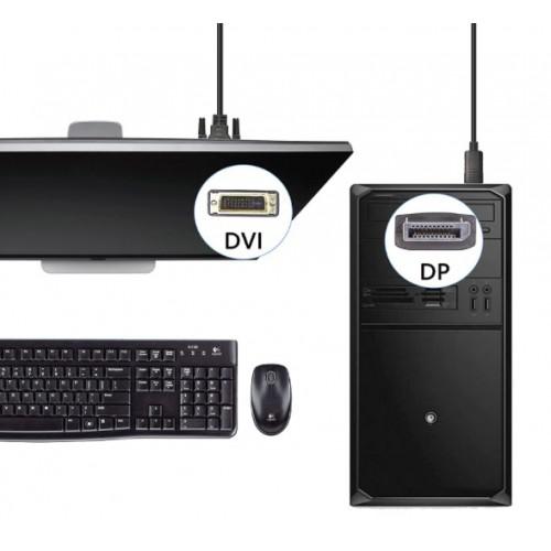 Аксессуар KS-is DisplayPort 20M - DVI-D 1.8m KS-780B-2. Фото 2 в описании