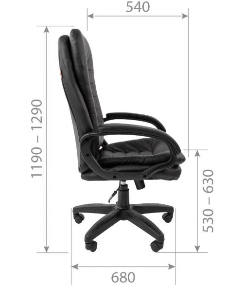 Компьютерное кресло Chairman 795 LT PU Black 00-07014616. Фото 2 в описании