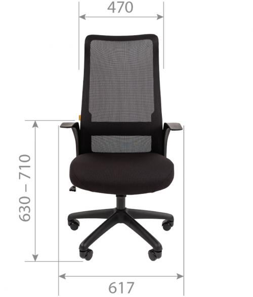 Компьютерное кресло Chairman CH573 Black 00-07100627. Фото 1 в описании