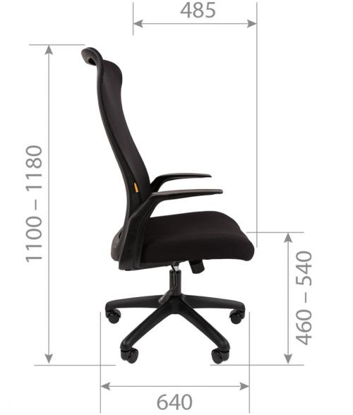 Компьютерное кресло Chairman CH573 Black 00-07100627. Фото 2 в описании