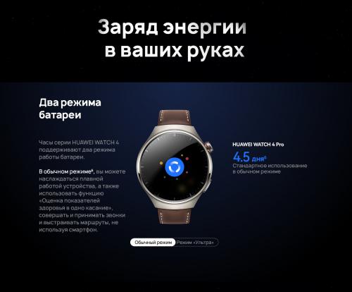Умные часы Huawei Watch 4 Pro MDS-AL00 Titanium-Brown Strap 55020APB. Фото 22 в описании