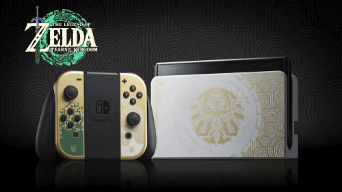 Игровая приставка Nintendo Switch OLED Zelda (без игр). Фото 1 в описании