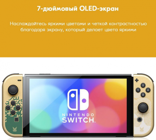 Игровая приставка Nintendo Switch OLED Zelda (без игр). Фото 3 в описании
