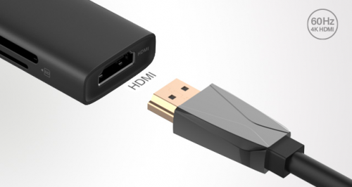 Хаб USB A4Tech USB-C DST-60C. Фото 3 в описании