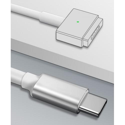 Аксессуар Кабель для зарядки KS-is USB-C/M Magsafe 2 F 3m KS-806gen2-W-3. Фото 2 в описании