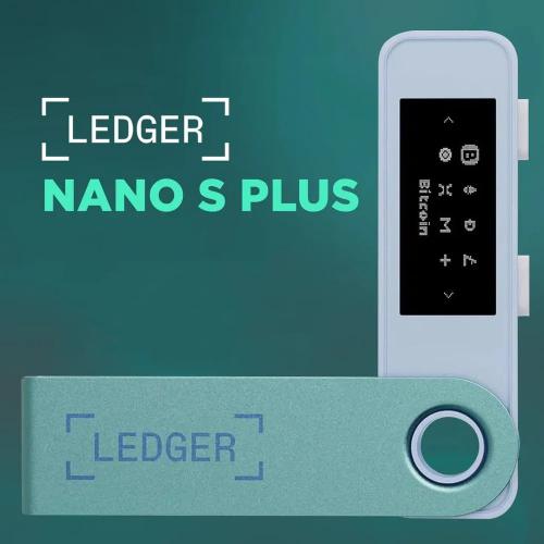 Аппаратный криптокошелек Ledger Nano S Plus Pastel Green. Фото 1 в описании