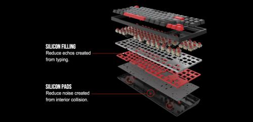 Клавиатура A4Tech Bloody S87 Energy Black-Red. Фото 5 в описании