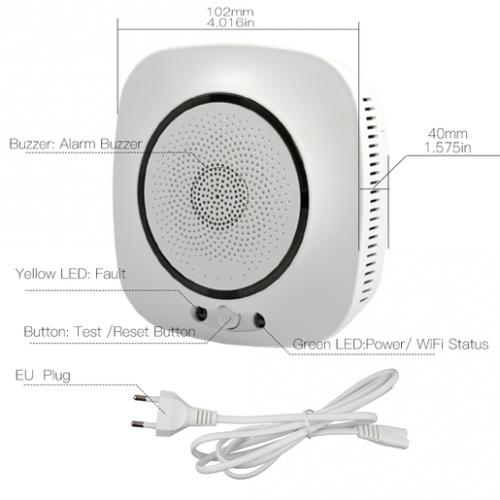 Датчик Moes Wi-Fi Gas Leakage Detector WSS-S-GL. Фото 2 в описании