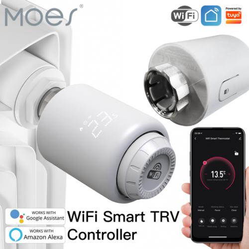 Moes Wi-Fi Thermostat Valve WTRV-PJ-603. Фото 1 в описании