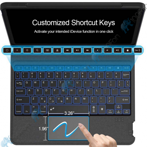 Чехол Wiwu для APPLE iPad Pro 12.9 2018-2022 Mag Touch Keyboard Black 6936686403528. Фото 2 в описании