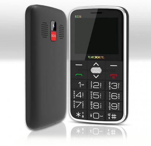 Сотовый телефон teXet TM-B228 Black. Фото 1 в описании