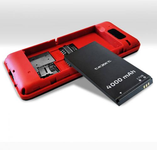 Сотовый телефон teXet TM-D215 Black-Red. Фото 2 в описании