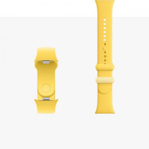 Аксессуар Ремешок для Xiaomi Smart Band 8 Pro / Redmi Watch 4 TPU Quick Release Strap Lemon Yellow BHR8010GL. Фото 1 в описании