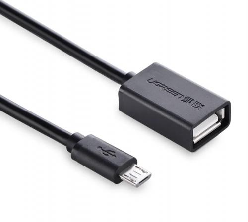 Аксессуар Ugreen Premium OTG USB - Micro USB Black UG-10396. Фото 1 в описании