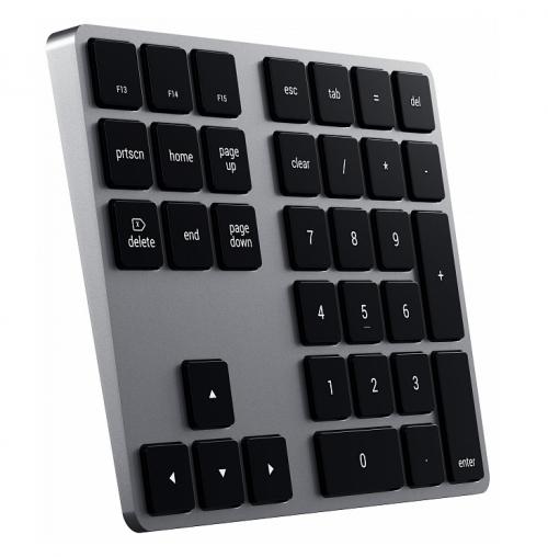 Клавиатура Satechi Aluminum Slim Wireless Keyboard Space Grey ST-XLABKM. Фото 2 в описании