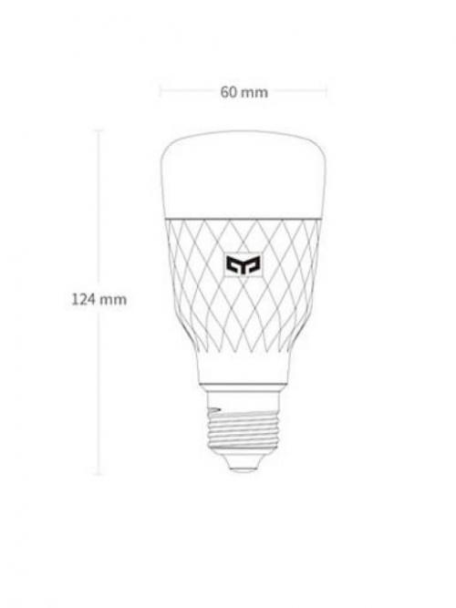 Лампочка Yeelight Smart LED Bulb 1S E27 YLDP15YL. Фото 2 в описании