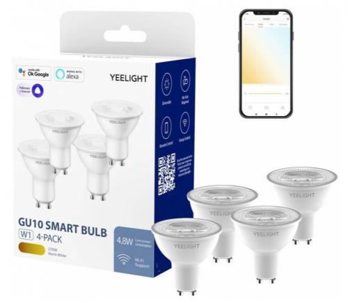 Лампочка Yeelight LED Smart Bulb W1 Dimmable GU10 4шт YLDP004. Фото 7 в описании