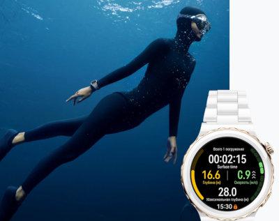 Умные часы Huawei Watch GT 3 Pro Frigga-B19T White Ceramic Strap 55028859. Фото 15 в описании