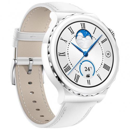Умные часы Huawei Watch GT 3 Pro Frigga-B19V White Leather Strap 55028857. Фото 19 в описании