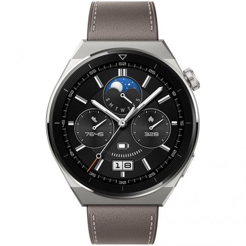 Умные часы Huawei Watch GT 3 Pro Odin-B19V Grey Leather Strap 55028474. Фото 25 в описании