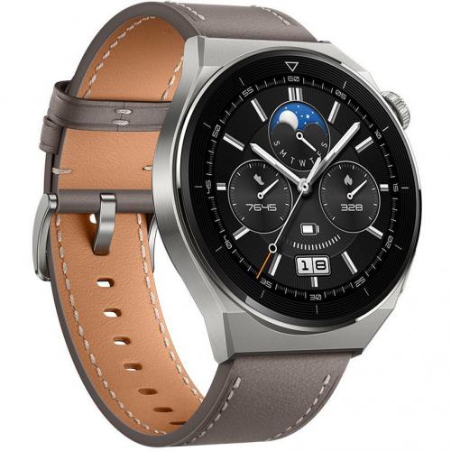 Умные часы Huawei Watch GT 3 Pro Odin-B19V Grey Leather Strap 55028474. Фото 26 в описании