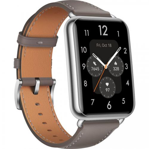 Умные часы Huawei Watch Fit 2 Yoda-B19V Nebula Grey Leather Strap 55029266. Фото 16 в описании