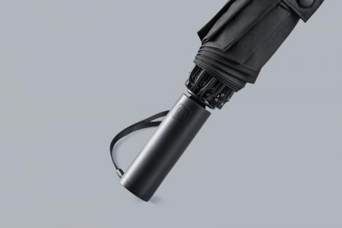 Зонт Xiaomi Ninetygo Folding Reverse Umbrella with LED Light Grey. Фото 1 в описании