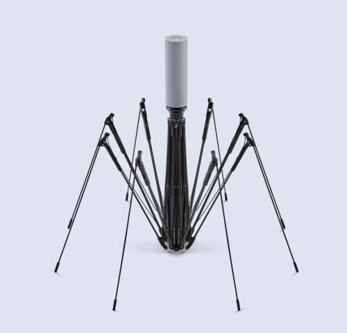 Зонт 90 Points Automatic Umbrella With LED Flashlight Black. Фото 11 в описании