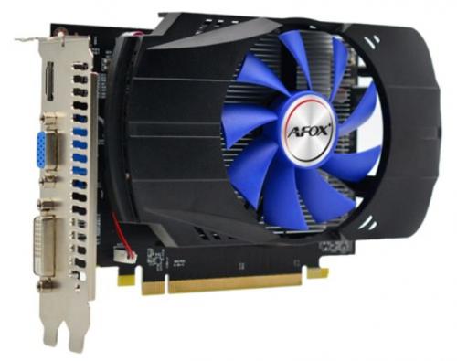 Видеокарта Afox AMD Radeon R7 350 800Mhz PCI-E 3.0 2048Mb 3400Mhz 128 bit DVI-D HDMI VGA AFR7350-2048D5H4-V3. Фото 1 в описании