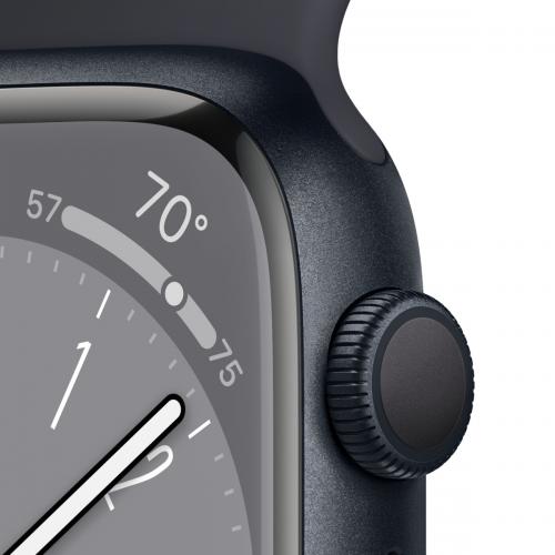 Умные часы APPLE Watch Series 8 GPS 41mm Midnight Aluminum Case with Midnight Sport Band - M/L. Фото 20 в описании