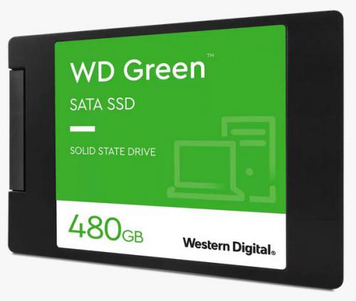 Твердотельный накопитель Western Digital Green SSD 480Gb SATA WDS480G3G0A. Фото 1 в описании