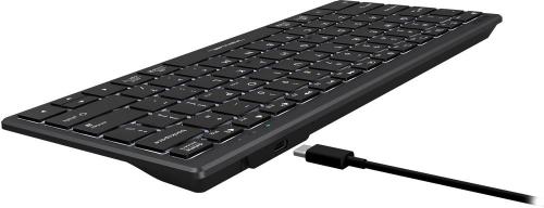 Клавиатура A4Tech Fstyler FX61 USB Slim Multimedia LED Grey-White. Фото 7 в описании
