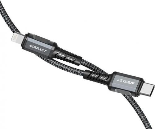 Аксессуар Acefast C1-01 USB Type-C - Lightning 1.2m Grey 6974316280491. Фото 3 в описании