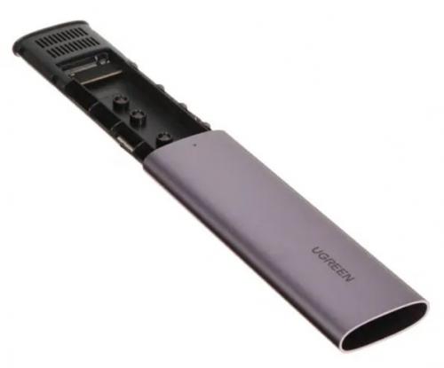 Внешний корпус Ugreen CM400 USB-C Female to M.2 M-Key 10G Enclosure Grey 10902. Фото 3 в описании