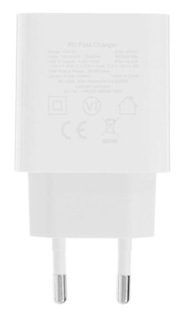 Зарядное устройство Ugreen CD137 USB Type-C 20W White 50698. Фото 3 в описании