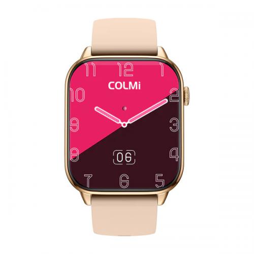 Умные часы Colmi C60 Silicone Strap Gold-White. Фото 1 в описании