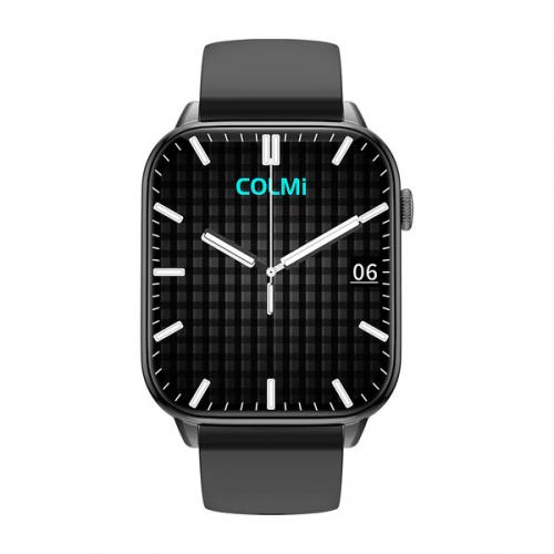 Умные часы Colmi C60 Silicone Strap Black-Black. Фото 1 в описании