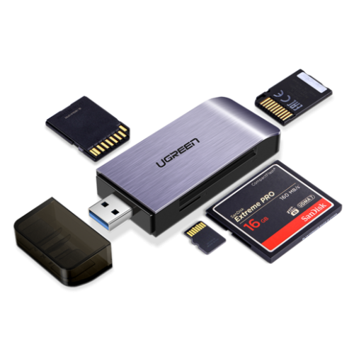 Карт-ридер Ugreen CM180 USB-A 3.0 - TF/SD/CF/MS 50541. Фото 1 в описании